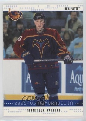 2002-03 ITG Be A Player Memorabilia Sapphire 55/100 Frantisek Kaberle #59 1s8