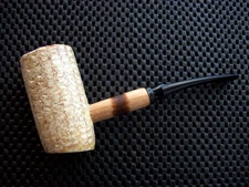 Missouri Meerschaum Corn Cob Pipe General Poker Black Danish Stem