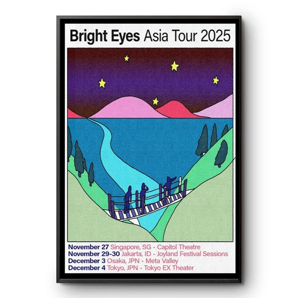 Bright Eyes Asia 2025 Tour Poster