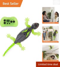 Remote Control Wall Crawler Gecko Toy - Realistic Crawling Action for Ages 4 
