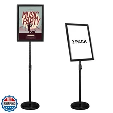 IN WHICH BAY Adjustable Poster Sign Stand with Heavy Duty Base Sign Holder Al