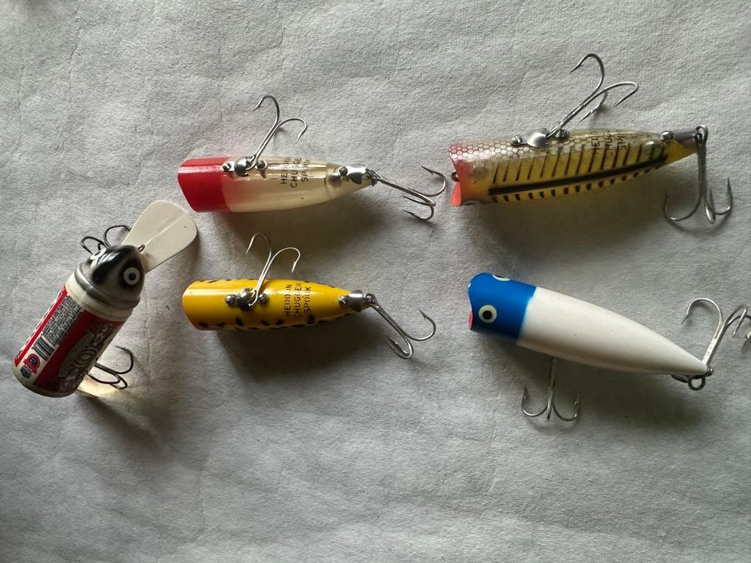 Doraku Heddon ZEAL Old Lure Set in Original Box Fish Fishing Bait Used - Image 5