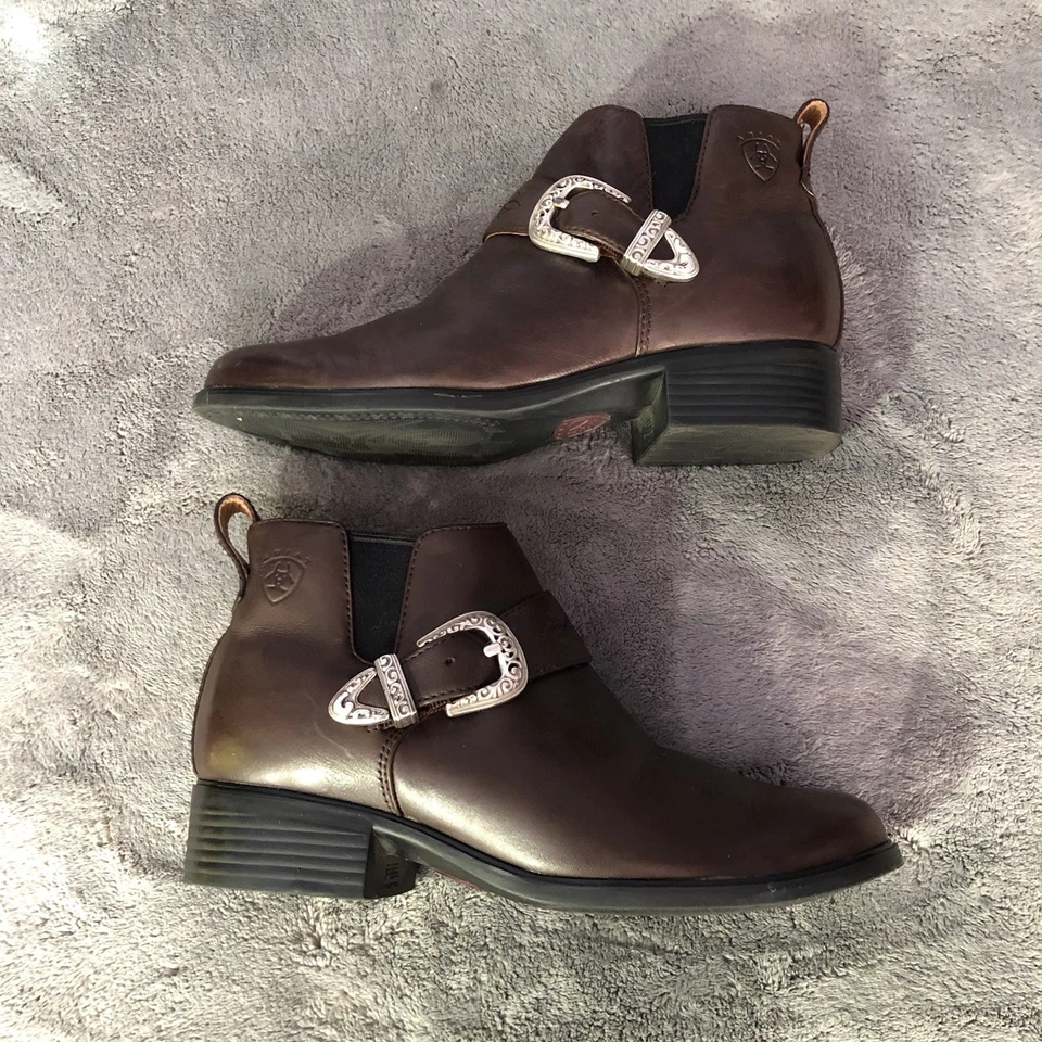 Botines estilo occidental Ariat con hebilla talla para mujer talla 6B Coast vaquera Foto 3 de 4