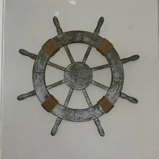  24" Antique Rustic Brown Nautical Ship Wheel | Luxurious Premium Nautical 