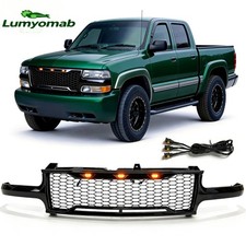 Fits 1999-2002 Chevy Silverado 1500 2500 2000-2006 Tahoe Mesh Grilleled Lamps Fits 1999-2002 Chevy Silverado 1500 2500 2000-2006 Tahoe Mesh Grilleled Lamps