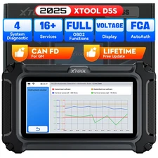 XTOOL D5S OBD2 Scanner Engine ABS SRS Code Reader Diagnostic Scan Tool CAN FD