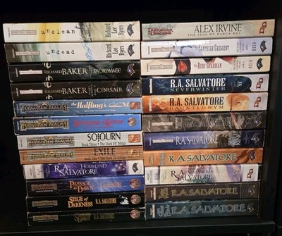 Forgotten Realms Paperback Book Lot Of 23 Titles Neverwinter, Arrabar, Moonsea +