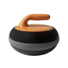 Land Curling Stone Flat Plastic Curling Stone Two-Tone for Families