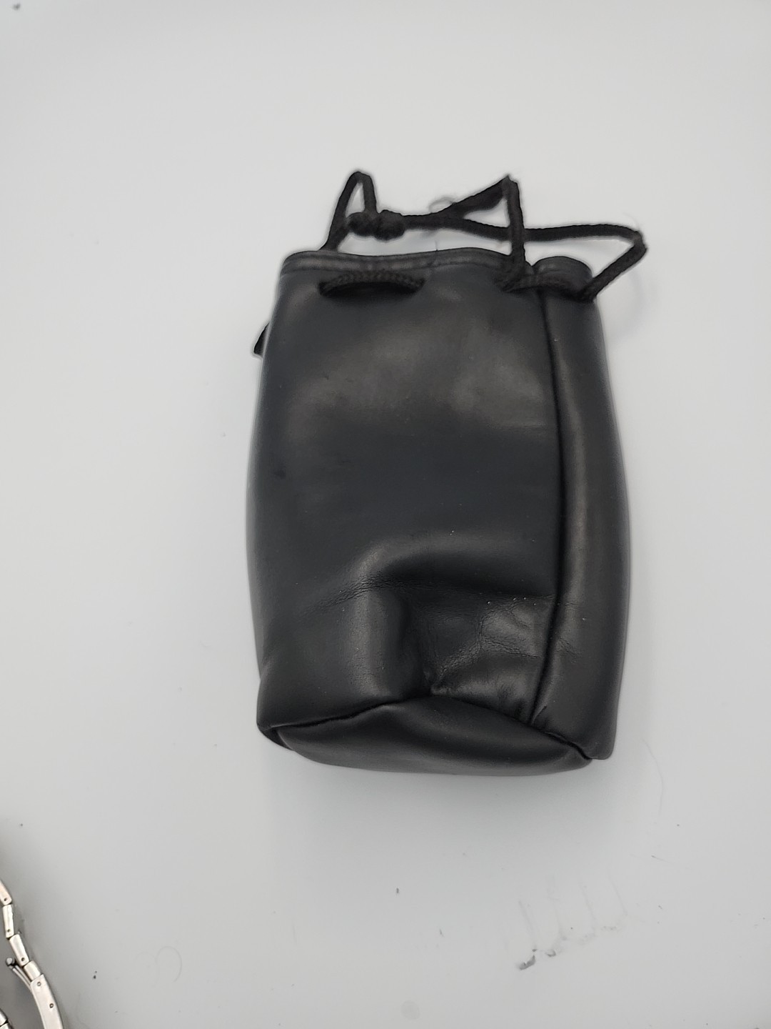 Leather Soft Lens Pouch 17cmX12cm Approx. Black Colour image 2