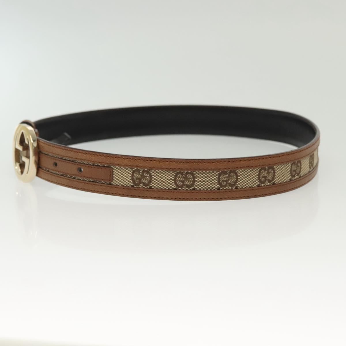 Gucci GGパターン ベルト ベージュ/ブラウン GG Belt With Double G Buckle Gucci-Via Manzoni