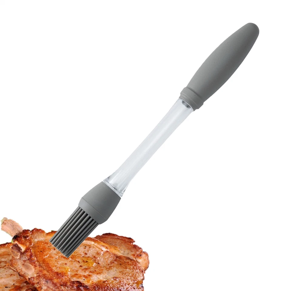 2pcs Kitchen Sauce Brush BBQ Silicone Oil Brush Kitchen Safe Gadget for Cooking - Image 2 of 4