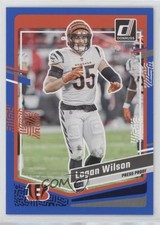 2023 Panini Donruss Press Proof Blue Logan Wilson #60 0t2