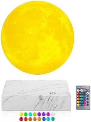 16 Colors Levitating Moon Lamp,3D Printed Moon Light,Floating & Spinning Nigh...