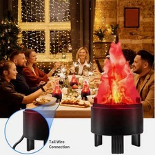 3D Fake Flame Lamp Electric Campfire Artificial Flickering Effect Light