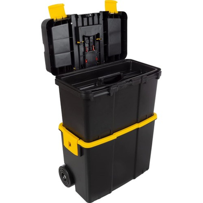 #ad #ad Plastic Tool Box on Wheels 2 in 1 Stackable Storage Portable Organizer $135.98