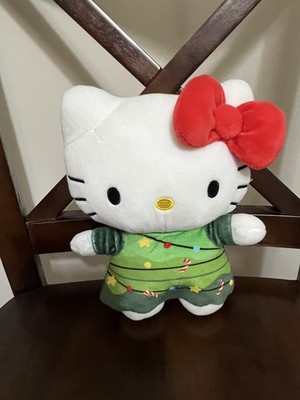 Sanrio Hello Kitty Holiday Plush in Christmas Tree Dress 9   NEW