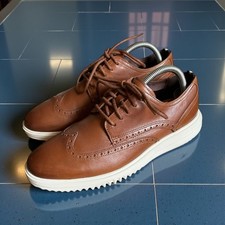 Cole Haan Grand+ Wingtip Oxford British Tan L...