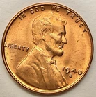 1940-S  ~ Uncirculated BU Red RD - Lincoln Wheat Cent ~ B781