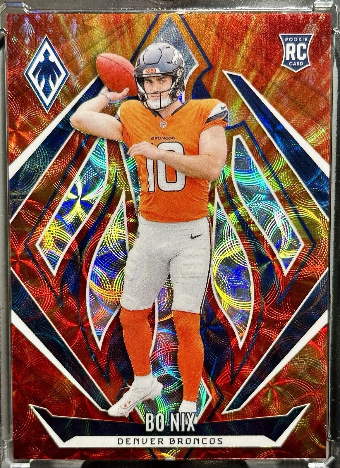 2024 Panini Phoenix - Rookies Bo Nix #159 Fire Burst /350 (RC)