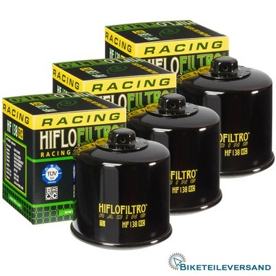 3X HIFLO Premium Ölfilter HF138RC RACING