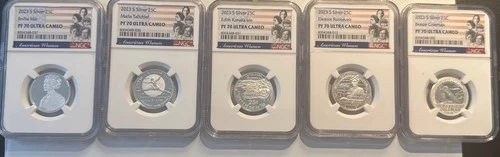 2023 S SILVER American Women PROOF SET AWQ JOVITA EDITH BESSIE MARIA NGC PF 70
