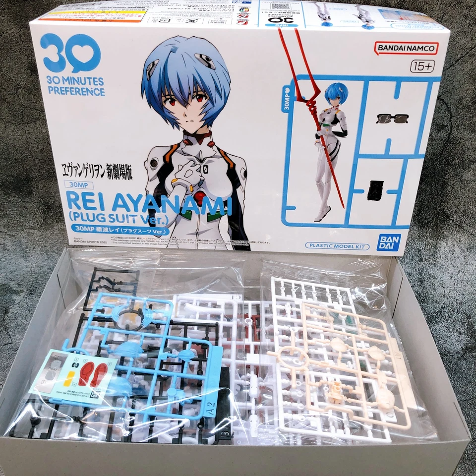 30MP Rei Ayanami Plug Suit Ver Evangelion Non Scale Model Kit Bandai Japan NEW - Image 3 of 4
