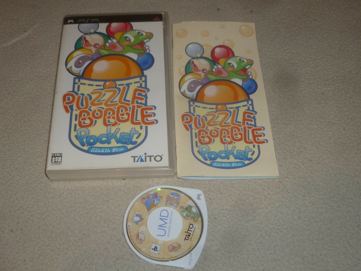 パズルボブルポケット - PSP PSP GAME PUZZLE BOBBLE POCKET COMPLETE W CASE MANUAL JAPAN