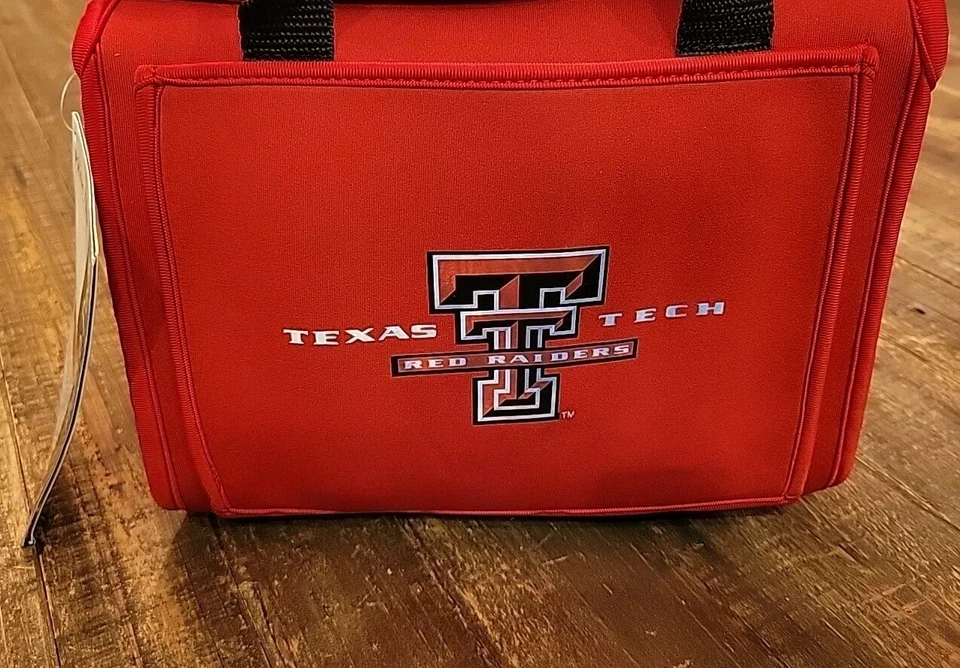 Texas Tech Red Raiders Paquete de 12 Picnic Time NCAA Bebida Amigo Picnic Enfriador Rojo Foto 3 de 4
