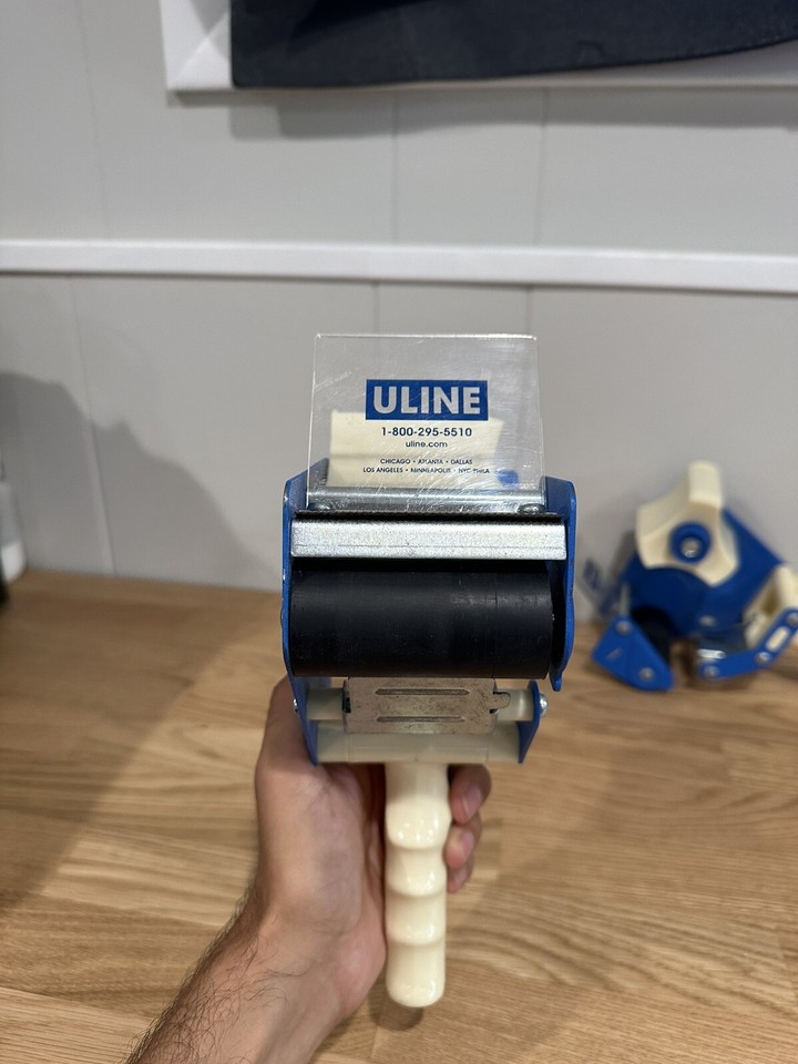 Lot Of 2 ULINE H596 SideLoad 3" Handheld Packing Tape Dispenser Gun Free Ship eBay