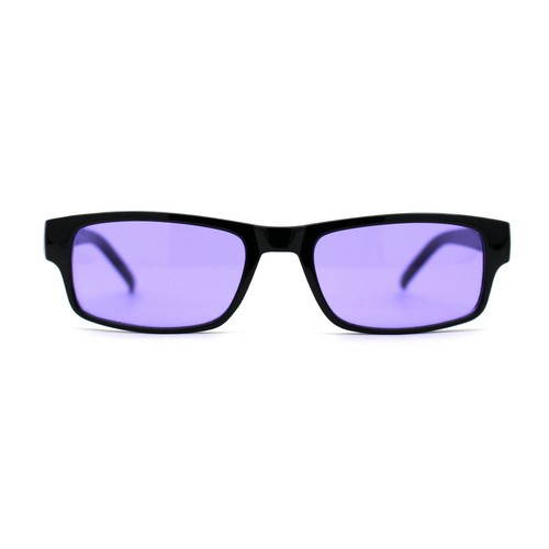 Nuevas gafas de sol para hombre cara pequeña ajustadas lentes de color marco de plástico rectangular - Imagen 24 de 27