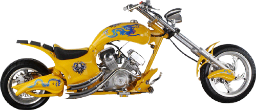 PEACE SPORTS DIABLO CHOPPER TPGS-402 408 409 UNDER GAS TANK FARING (SILVER) - Picture 4 of 4