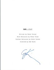Greg Kinnear Signed Autographed RAKE Pilot Episode Script COA VD