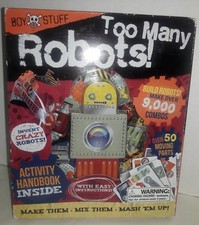 Too Many Robots! Activity Handbook & Kit NEW Build Robots Make Over 9000 Combos 
