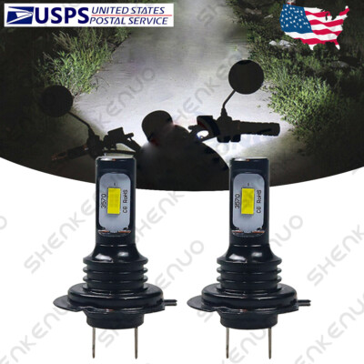 SHENKENUO High Power LED Headlight Bulbs – H7 6000K White For Suzuki Hayabusa GSX1300R (1999-2008) Low Beam