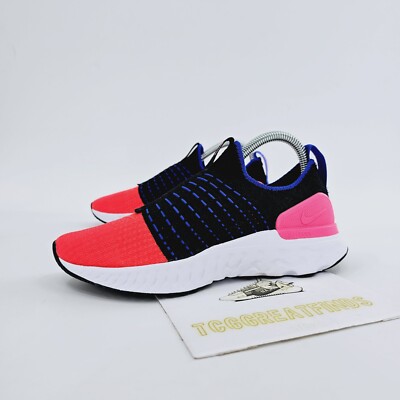 Nike React Phantom Run Flyknit 2 Running Shoes Womens Size 7 Multicolor NEW