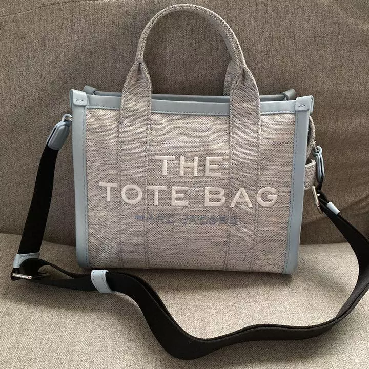 Marc Jacobs Tote Bag shoulder bag Logo Mini The Summer gray mint condition