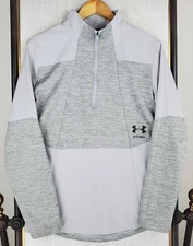 UNDER ARMOUR Size Medium UA Storm Hybrid 1/2 Zip Windbreaker Anorak Gray Golf