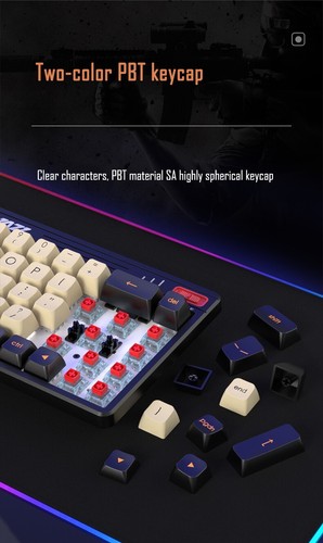 AJAZZ K870T PRO Wireless Gaming Mechanische Tastatur Triple Mode Konnektivität - Bild 62 von 76