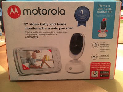 motorola 5 video baby monitor with remote pan scan