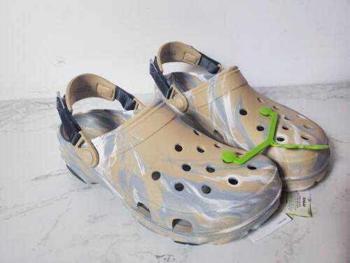 NWT Unisex Crocs Classic All Terrain Marbled Men's 9/ Women's 11 Clog 207887-2ZM - Picture 2 of 7