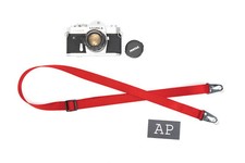 Nylon Camera Strap in Red by APMOTS - Adjustable 32-55" Shoulder Sling
