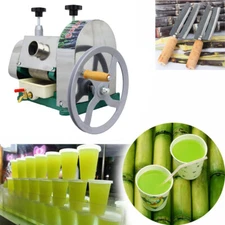 Commercial Manual Sugarcane Sugar Cane Juicer Extractor Squeezer Stainless Steel