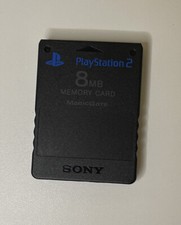 Official Genuine OEM Sony PlayStation 2 PS2 Memory Card Black 8MB