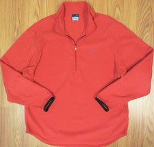 NIKE THERMA-FIT FLEECE/ POLYESTER JACKET RED GRAY Sz MEDIUM, M