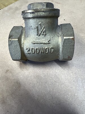 Libra Supply 1-1/4 inch, 1-1/4'' Lead Free Brass IPS Threaded Swing Check Valve