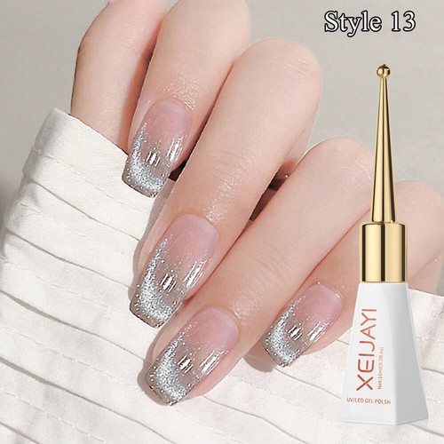 Magnetic Nail Polish Cat's Gel Eye Aurora Crystal Reflective Glitter Varni ❥ - Picture 21 of 40