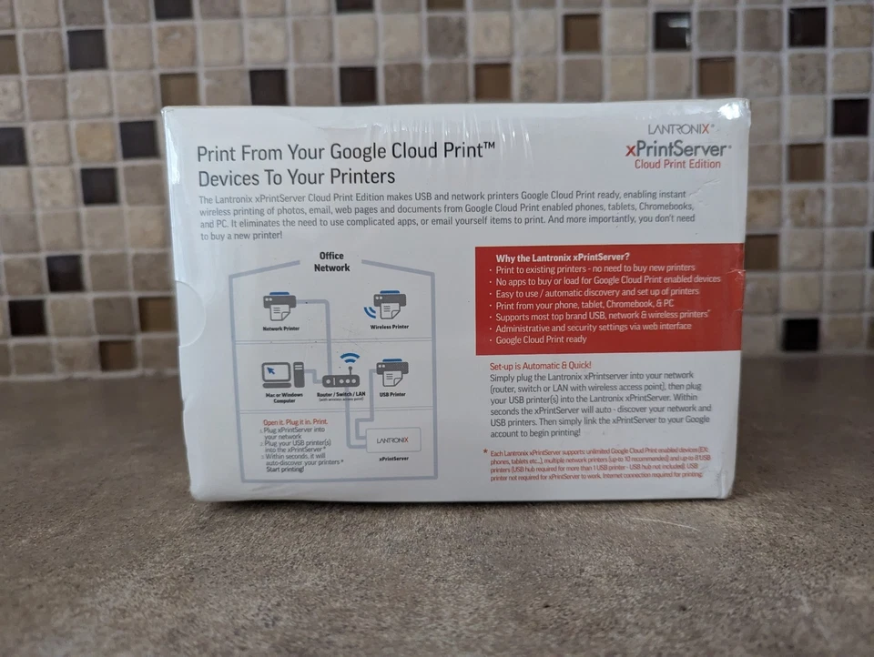 LANTRONIX XPS1002CP-01-S XPRINTSERVER CLOUD PRINT EDITION NT-50 - Image 3 of 4