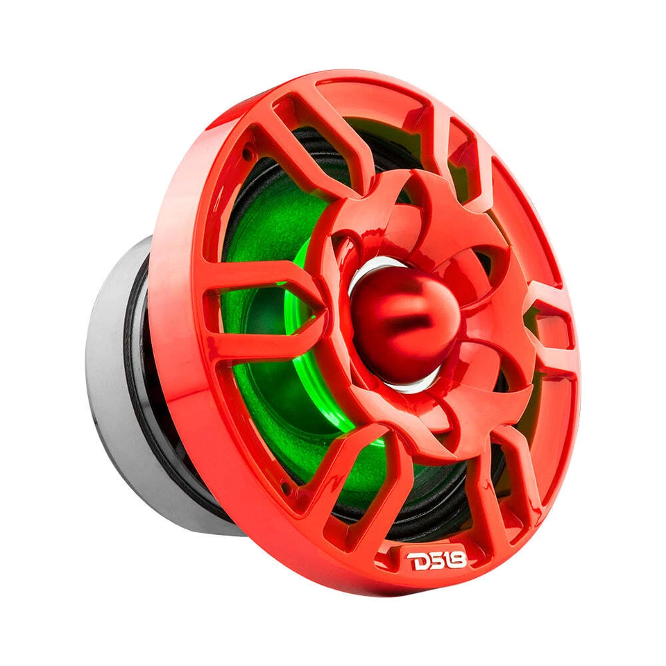 DS18 PRO-GTW6RD 6.5" Parrilla de Altavoz con Tweeter Bala de Neodimio 500W Luces RGB Foto 2 de 4
