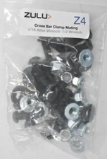 Up Top Zulu Mounting Set Cross Bar Clamp Mating 3/16 Allen Wrench 1/2 Wrench