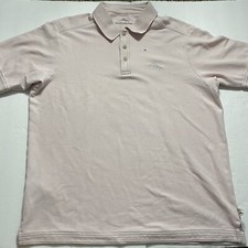 Tommy Bahama Men s Pink Short Sleeve Polo Size Medium SKU 360
